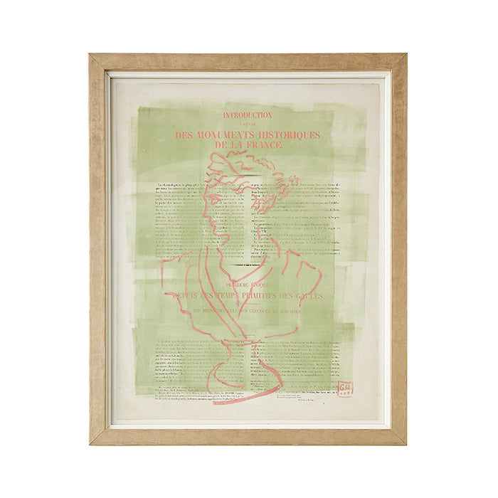 Painterly Archival Print in Green