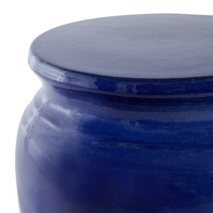 Cobalt Garden Stool