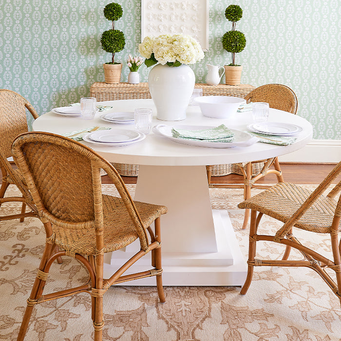 Simone Persian Rug in Caramel in Dining Room