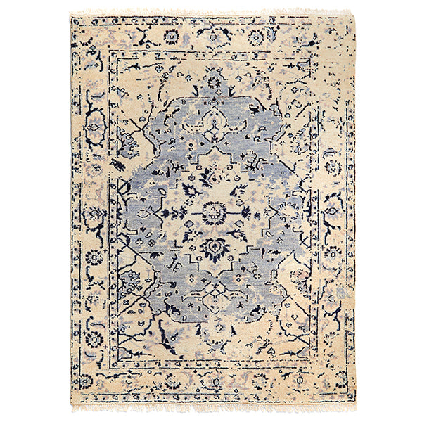 Celine Persian Blue and Cream Rug in Bleu