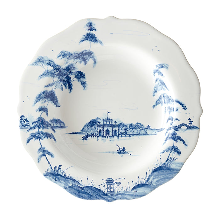 Country Estate Delft Blue Pasta/Soup Bowl Boathouse