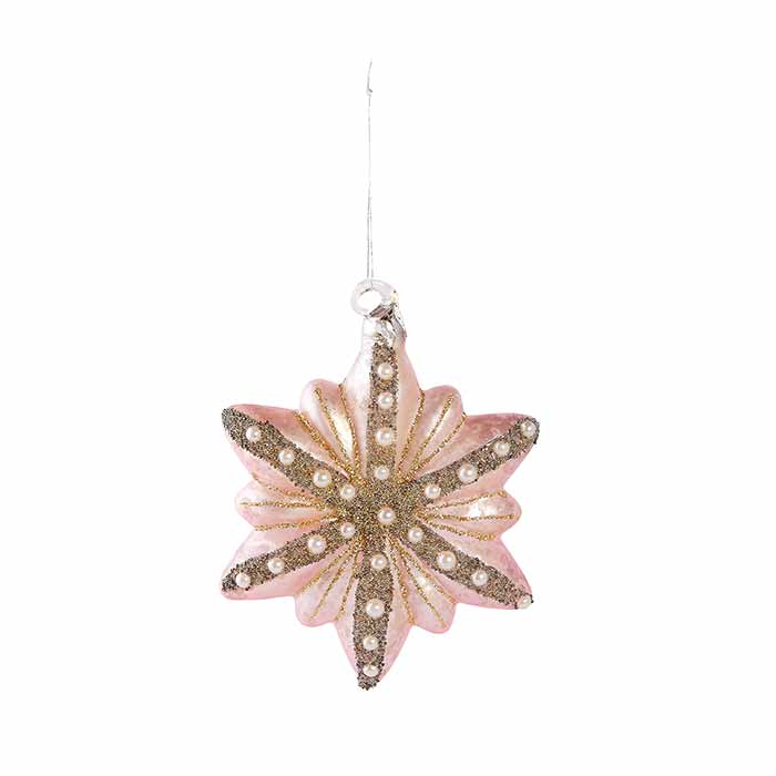 Glass Snowflake Ornament