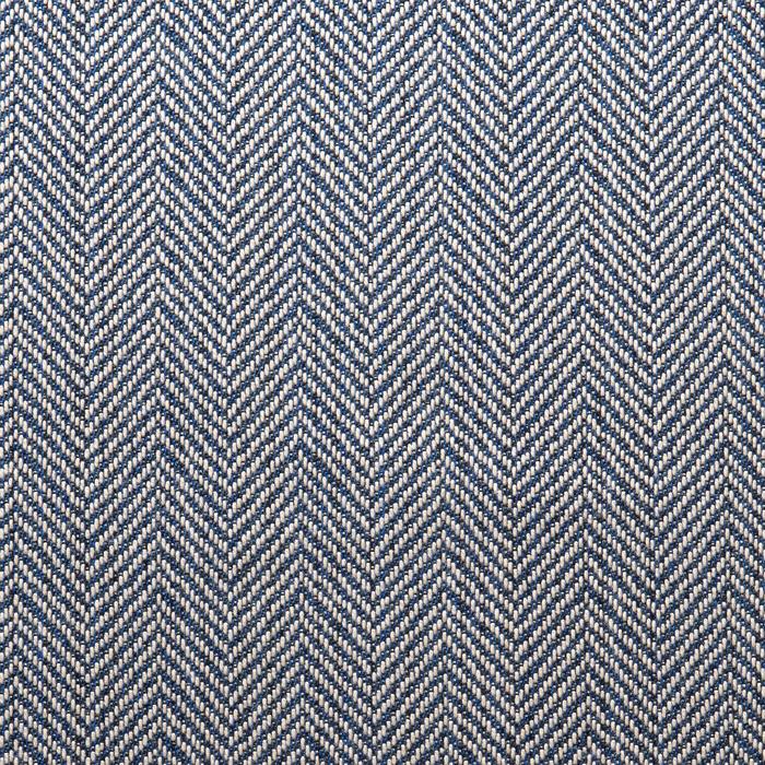 Herringbone Navy & White Fabric Swatch