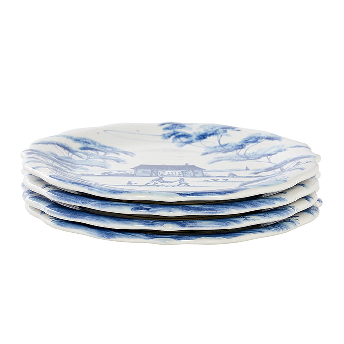 Country Estate Delft Blue Party Plates Set of 4