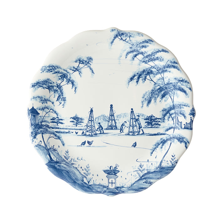 Country Estate Delft Blue Party Plates Set of 4