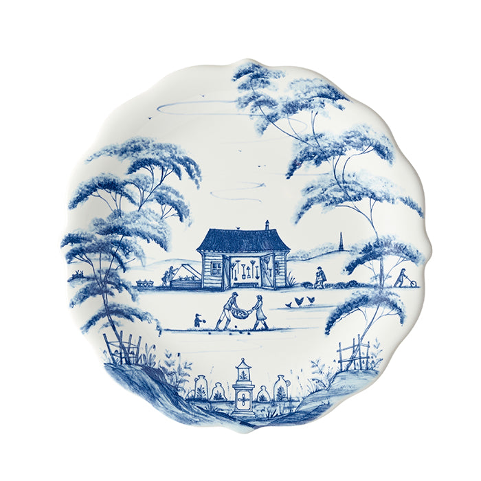 Country Estate Delft Blue Party Plates Set of 4