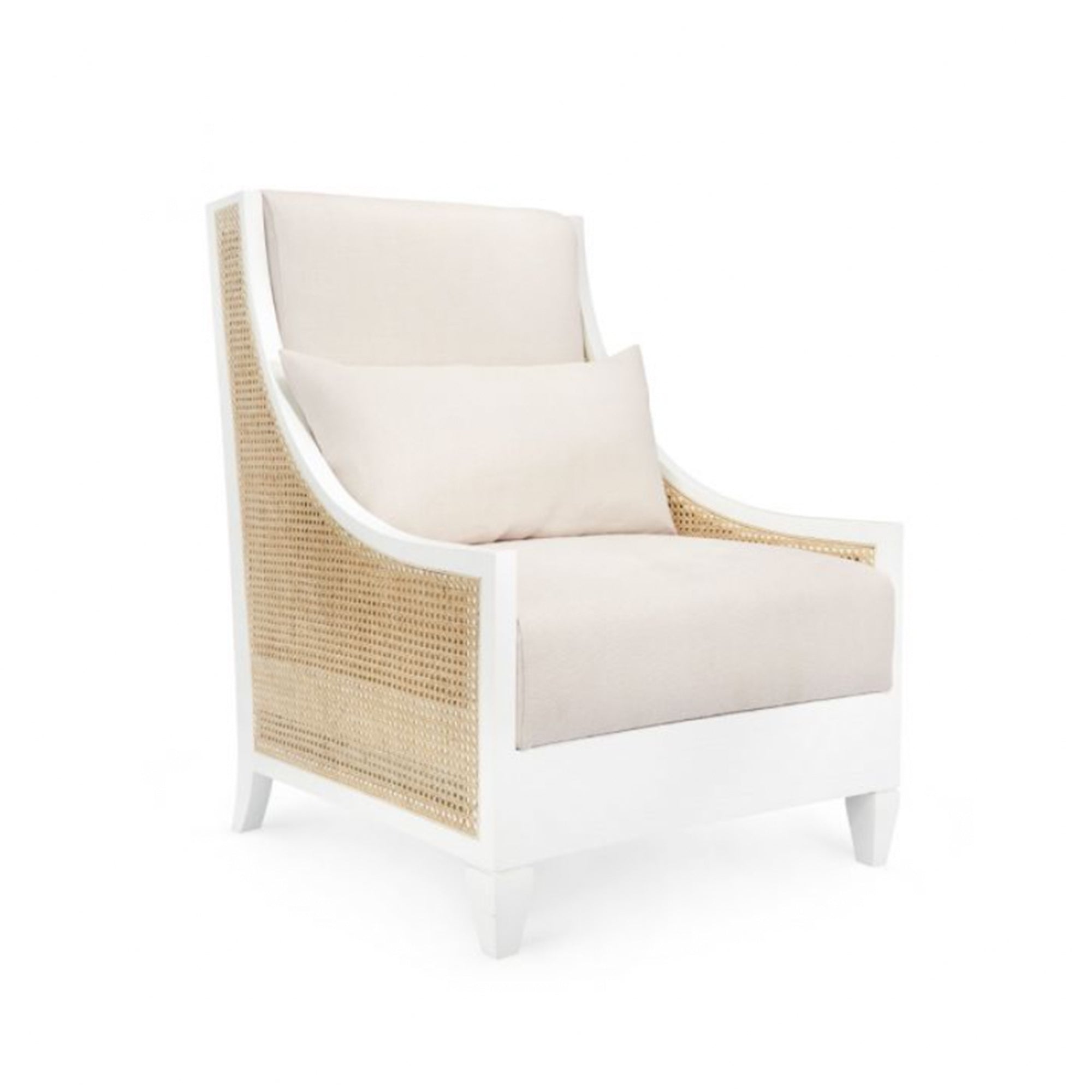 Coastal White Campbell Club Chair