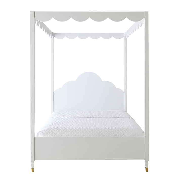 Amelia Canopy Bed with Scalloped Detail