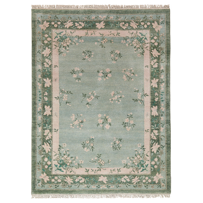 Miriam Floral Green Area Rug