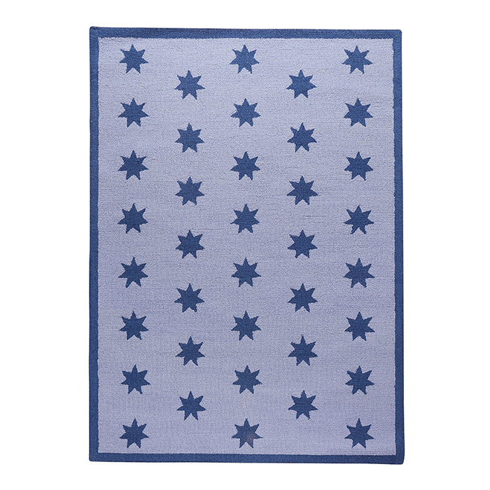 Archer Rug in Navy with Star Design