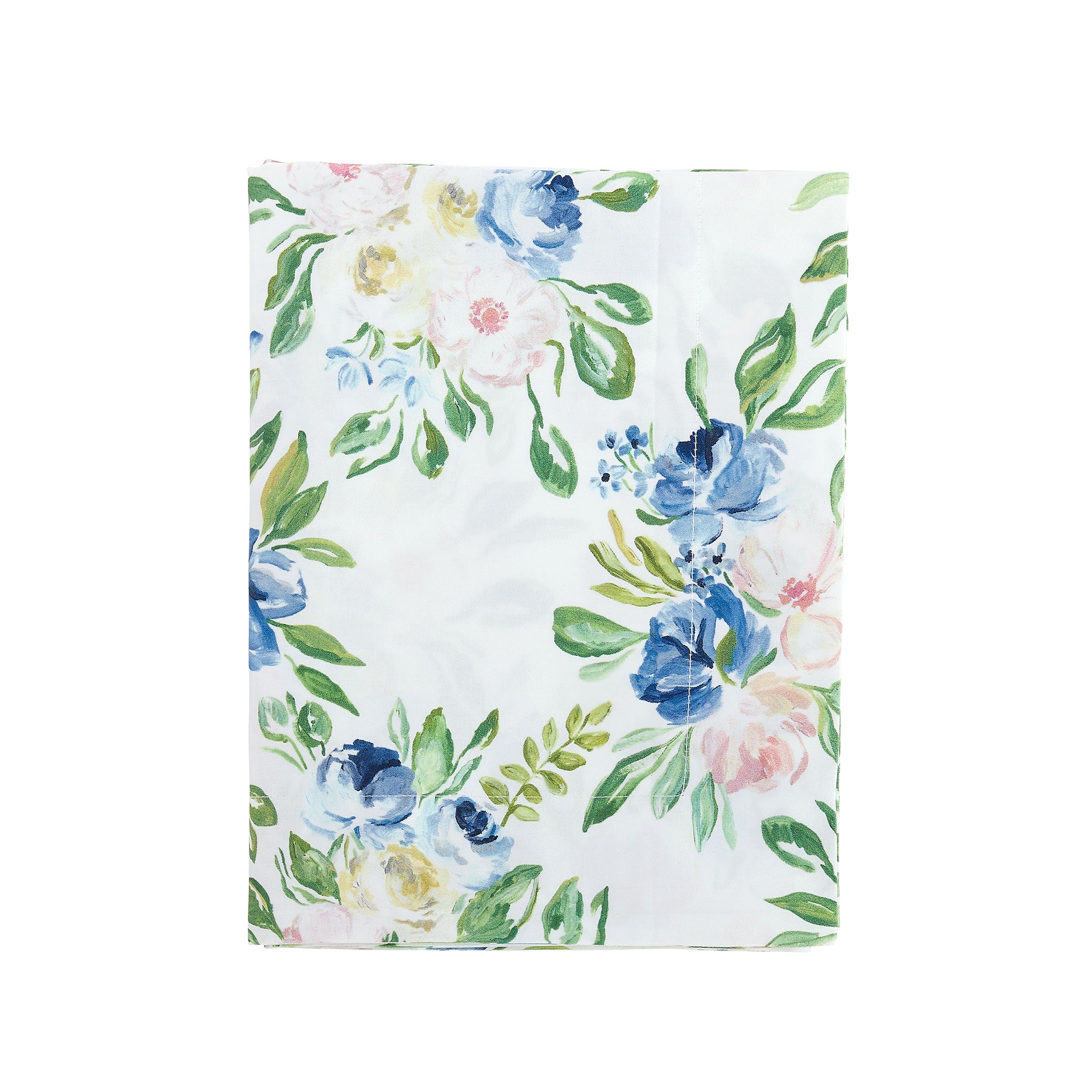 Floral Secret Garden Sheet Set in Blue and Green