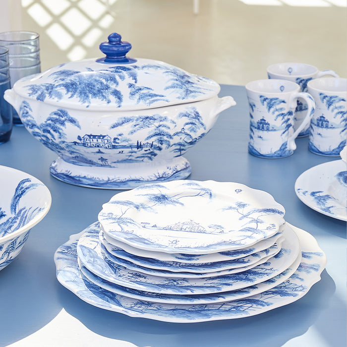 Table Setting with Juliska Country Estate Delft Blue Tureen