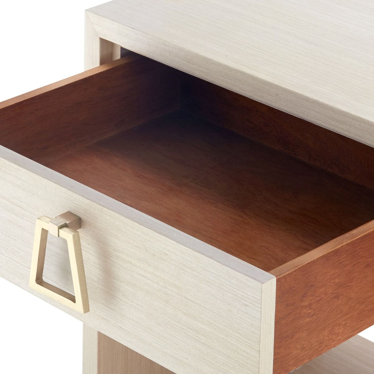 Interior of Drawer on Wyatt Side Table in Oak