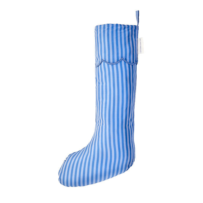 Bluebelle Stripe Scallop Stocking