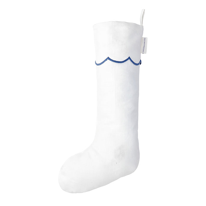 French Blue Scallop Stocking