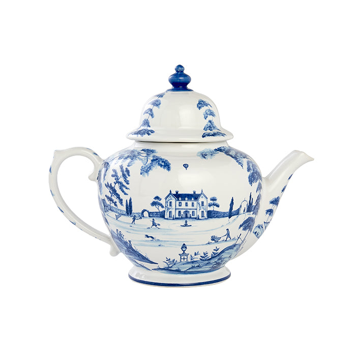 Country Estate Delft Blue Teapot Main House