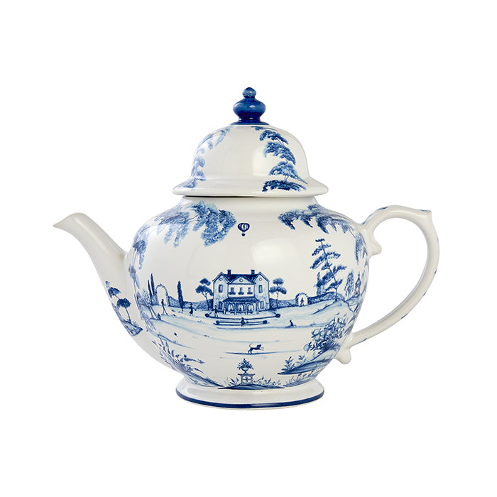 Country Estate Delft Blue Teapot Main House