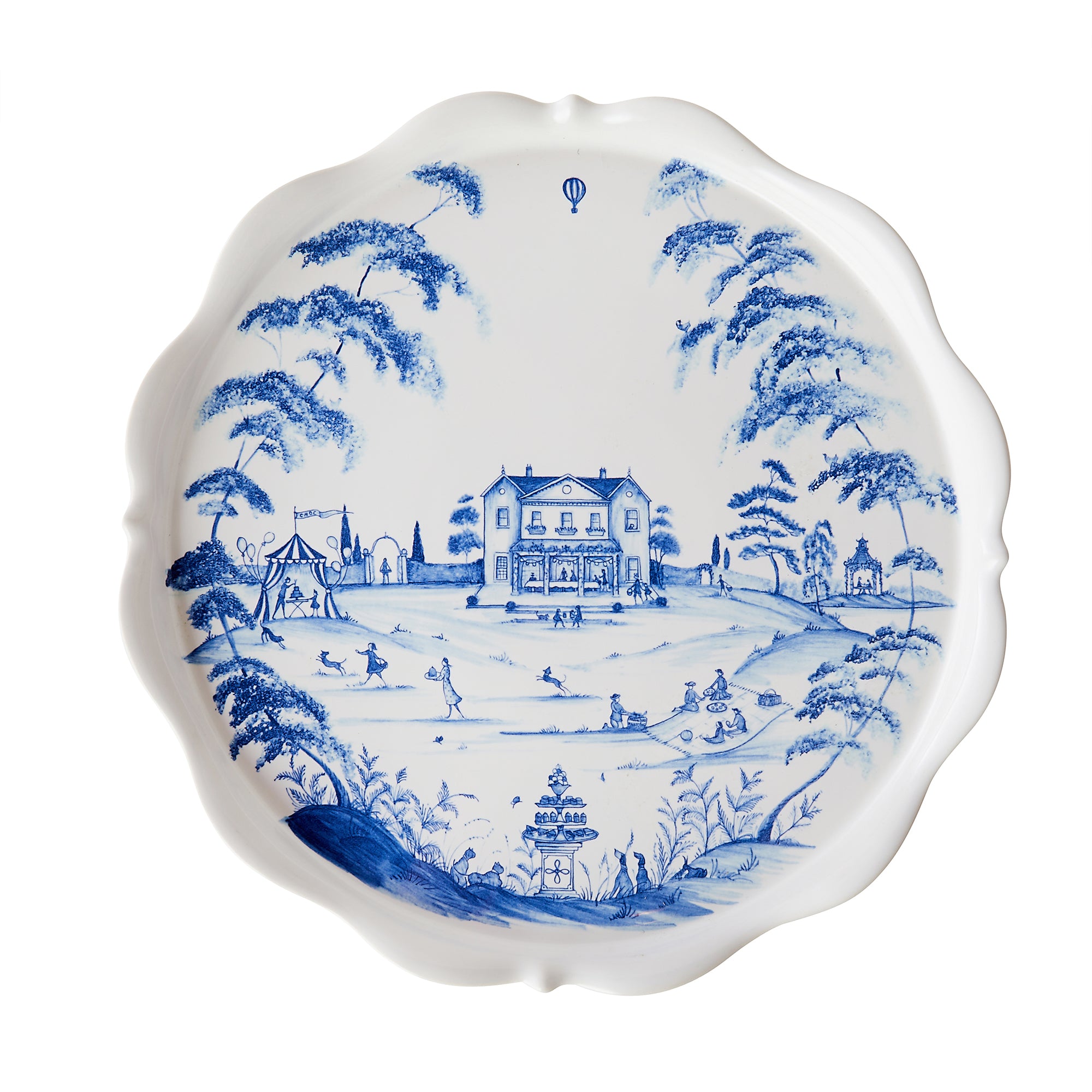 Country Estate Delft Blue Cake Stand Fete