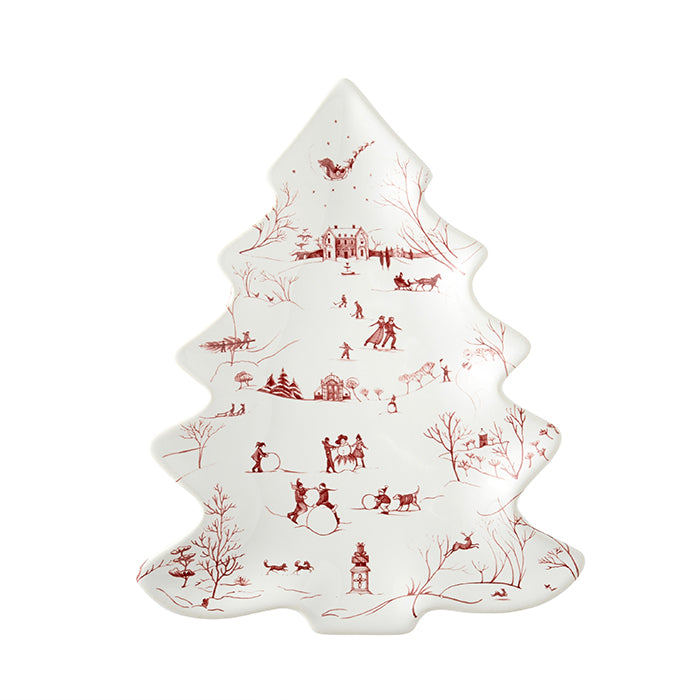 Country Estate Winter Frolic Ruby Small Tree Tray