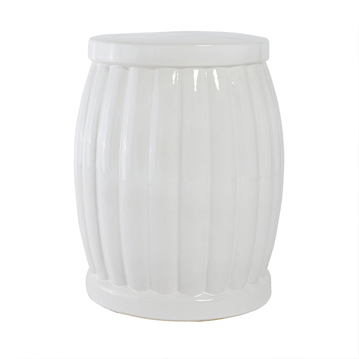 Reeded Garden Stool Large